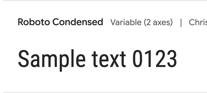 GoogleフォントRobotoのサンプル画像